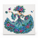 Tableau diamante thème d'une danseuse 30x30