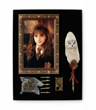 Plume Harry Potter coffret calligraphie avec encrier