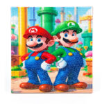 Tableau diamant Super Mario Bros