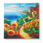 Tableau diamant Villas 30x30