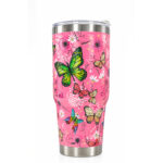 Gourde Papillon en acier inoxydable 900ml