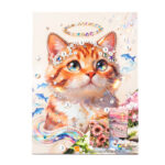 Tableau diamant Chat 30x40