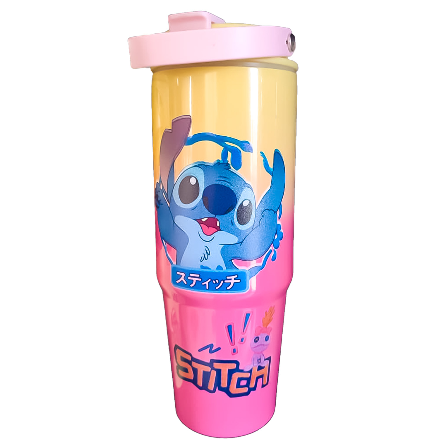 dddsqddfgf Gourde Stitch en acier inoxydable 1000ml – Image 1