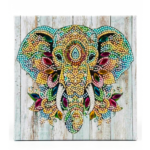 Tableau diamante thème d'un elephant 20x20