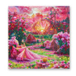 Tableau diamant Fleurs 30x30