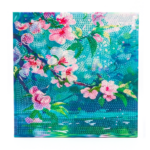 Tableau diamant Fleurs de printemps 30x30