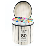 Feutres Foxfeel 80 couleurs, marqueurs double pointe en pochette zippée