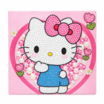 Tableau diamant Hello Kitty 30x30
