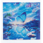 Tableau diamant Pappillon 30x30