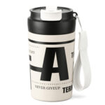 Thermose en acier inoxydable 400ml Blanc