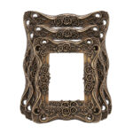 3 Cadres multi-photo en relief avec des motifs de rose