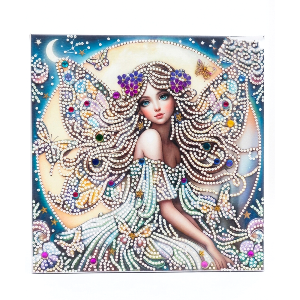 une princesse fantastique Tableau diamante thème d'une princesse fantastique 20x20 – Image 1