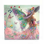 Tableau diamante thème du fée papillon 30x30