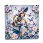 Tableau diamante thème d'une femme élégante 30x30